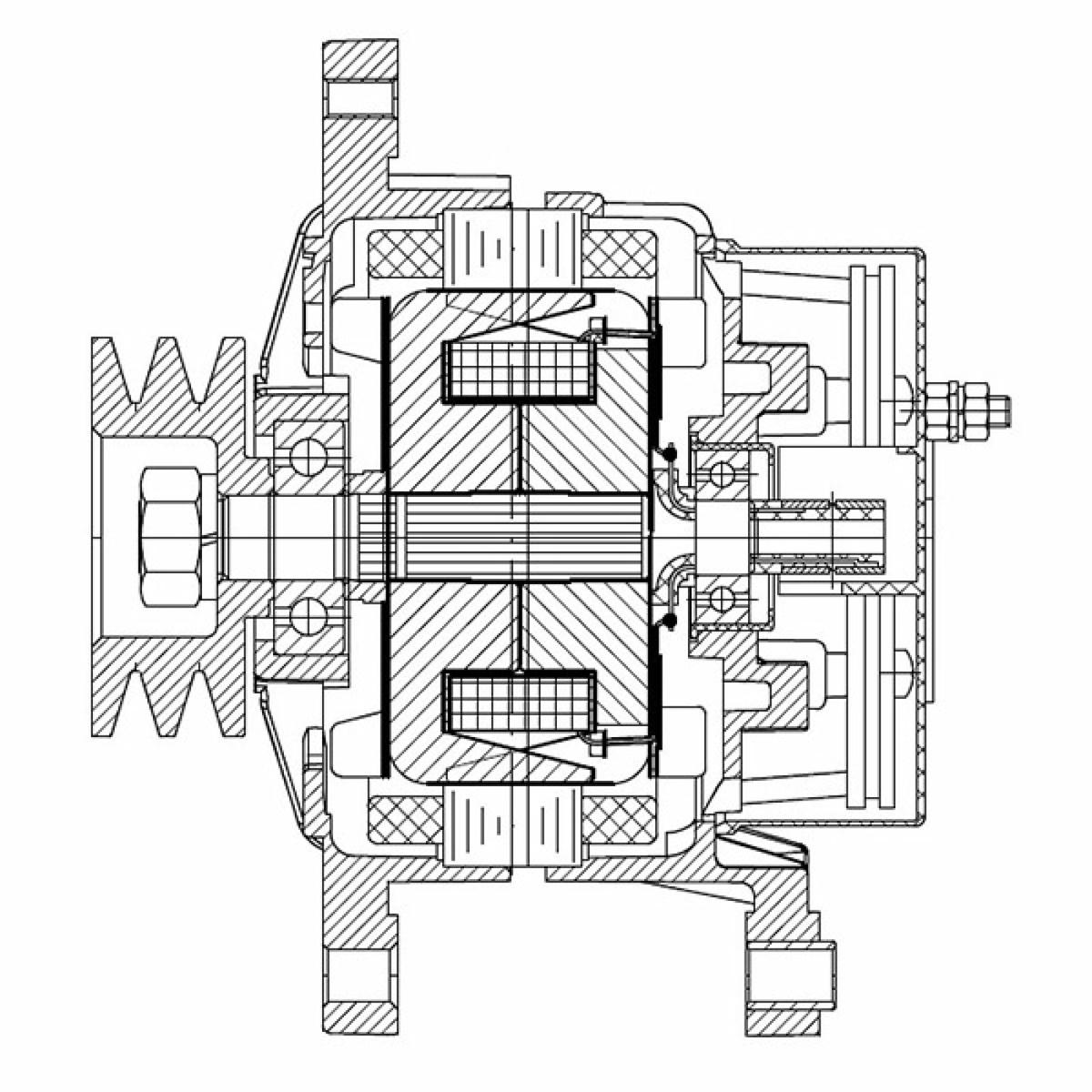 Генератор КАМАЗ,МАЗ дв.ЯМЗ-236,238,КАМАЗ-740 28В 60А STARTVOLT preview 5