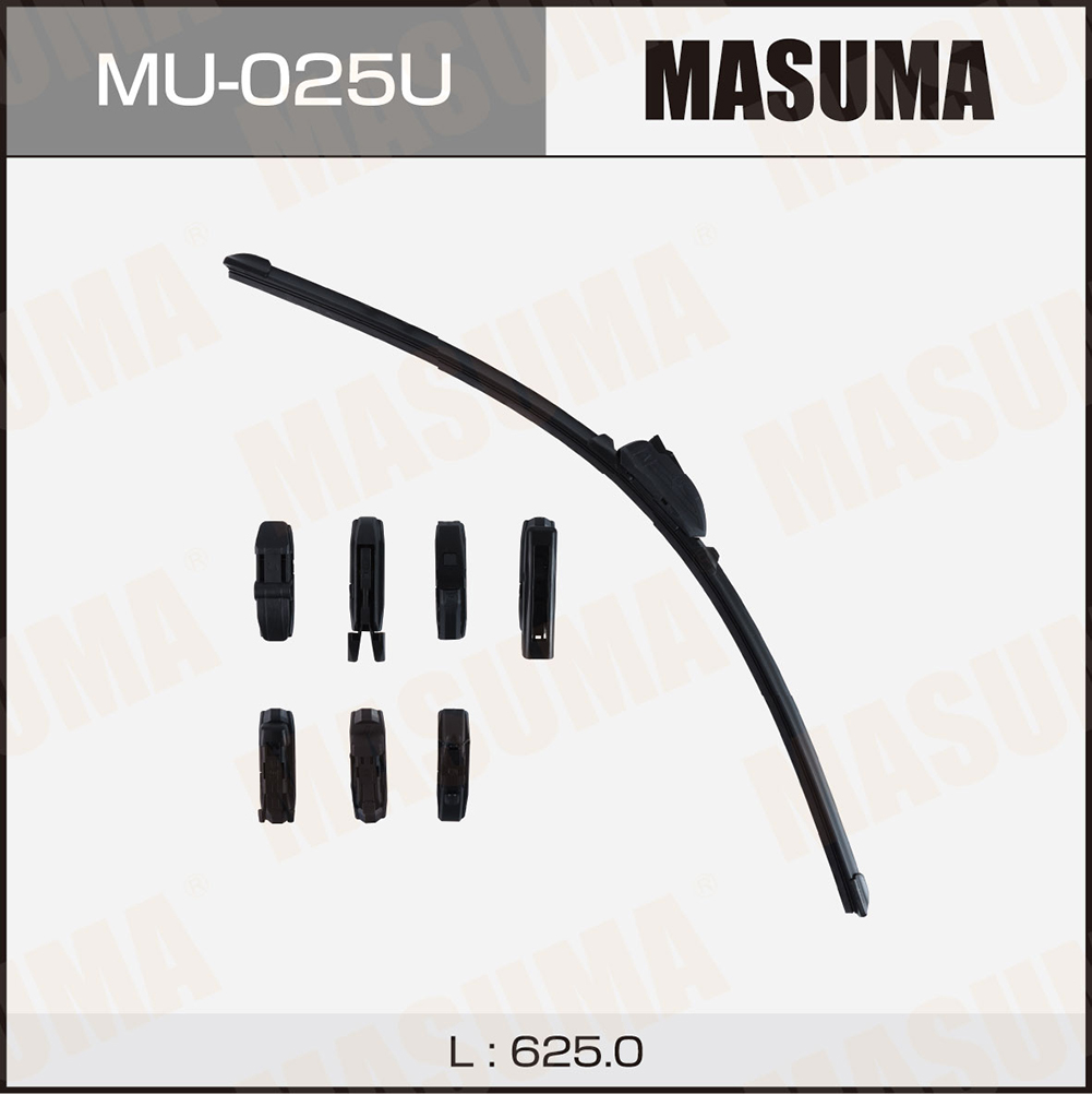 Щетка стеклоочистителя 625 мм бескаркасная 1 шт MASUMA Nano Graphite MU-025U preview 1
