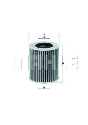 Фильтр масляный MAHLE OX 413 D1 preview 1