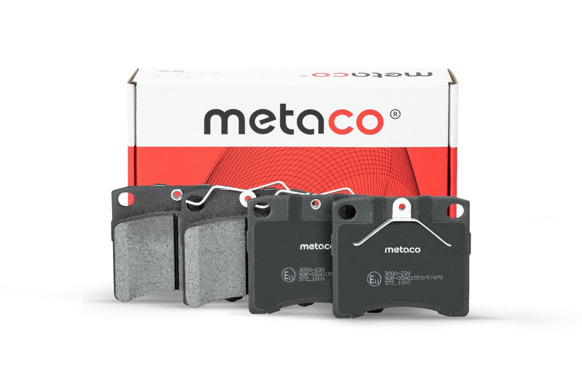 Колодки тормозные передние к-кт metaco 3000-239 preview 1
