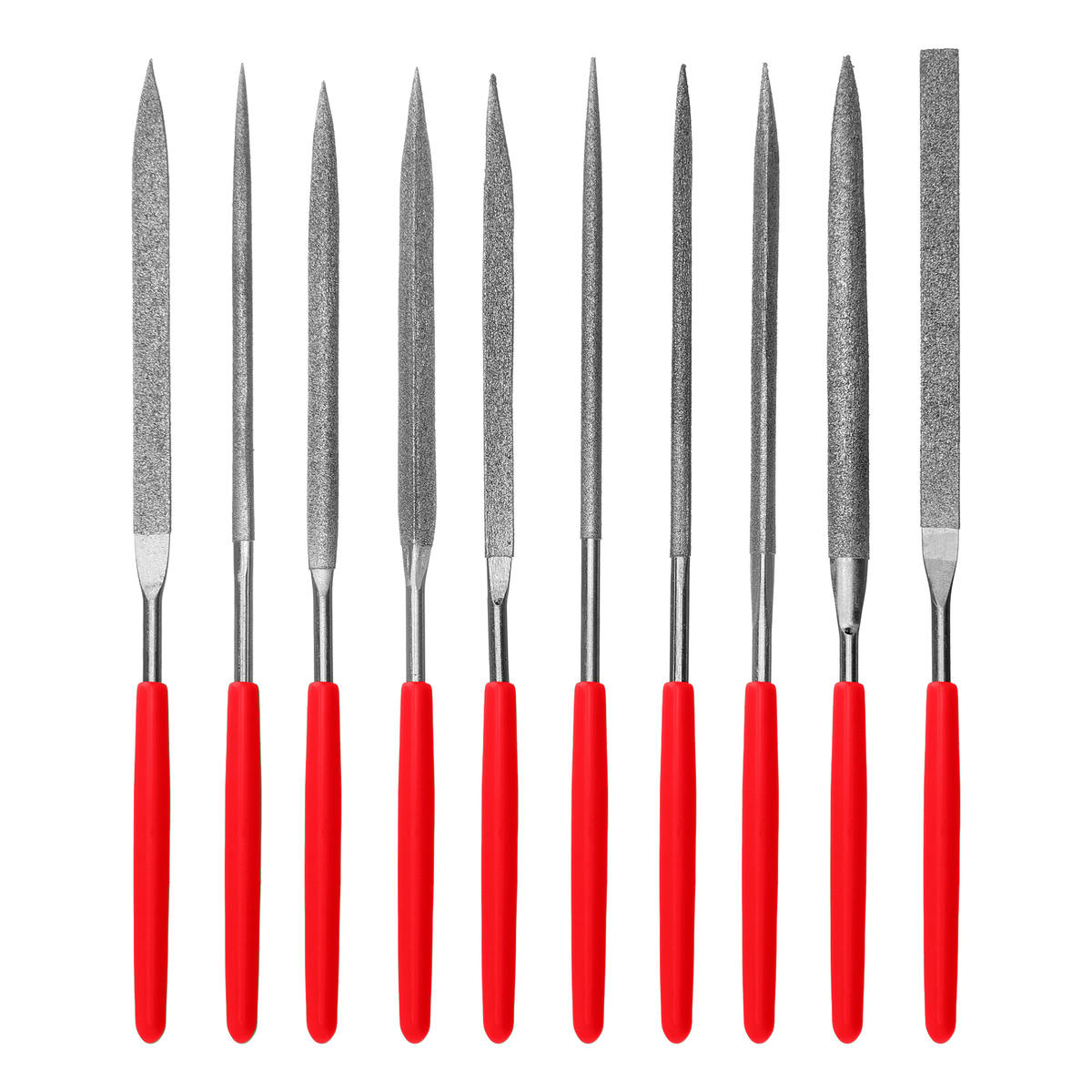 Набор надфилей алмазных 140х70х3 10шт MATRIX preview 2