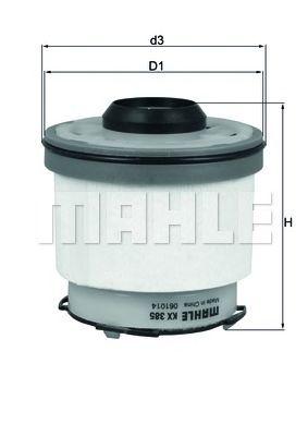 Фильтр топливный MAHLE KX 385 D preview 1