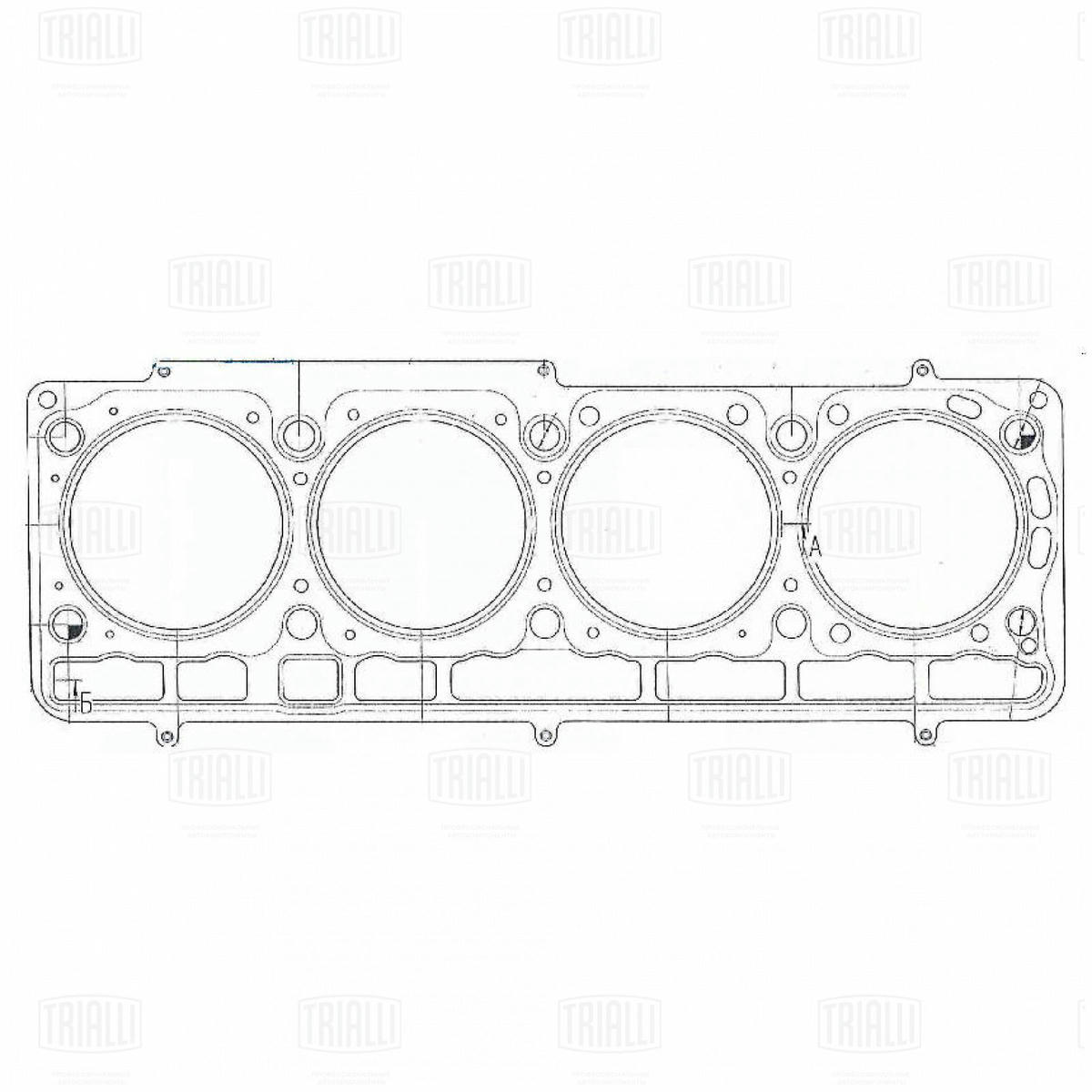 Прокладка ГБЦ для а/м ГАЗель Next (дв. EvoTech 2.7) метал. TRIALLI GZ 101 5004 preview 4