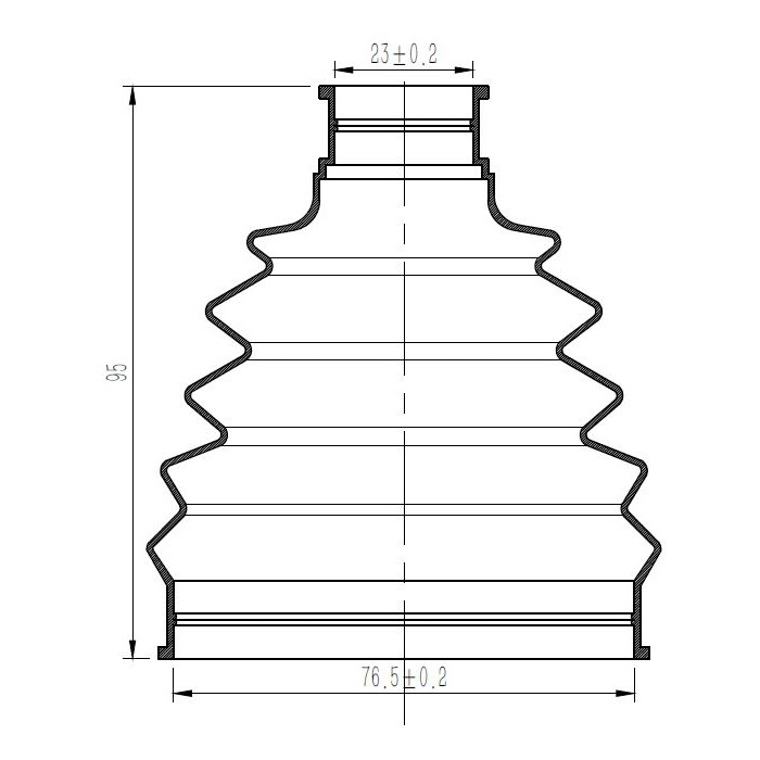 Пыльник ШРУСа для а/м Hyundai Creta (16-)1.6i (наруж.компл: хомуты/смазка/крепеж) (CR) FG0814 preview 3