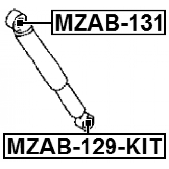 Сайлентблок FEBEST MZAB-131 preview 2
