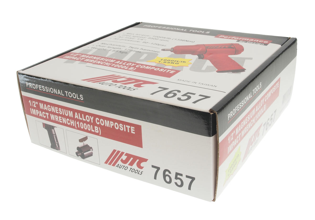 Гайковерт пневматический 1/2' 1356Nm; вес 1.6 кг, 90-120PSI 8500об/мин JTC preview 1