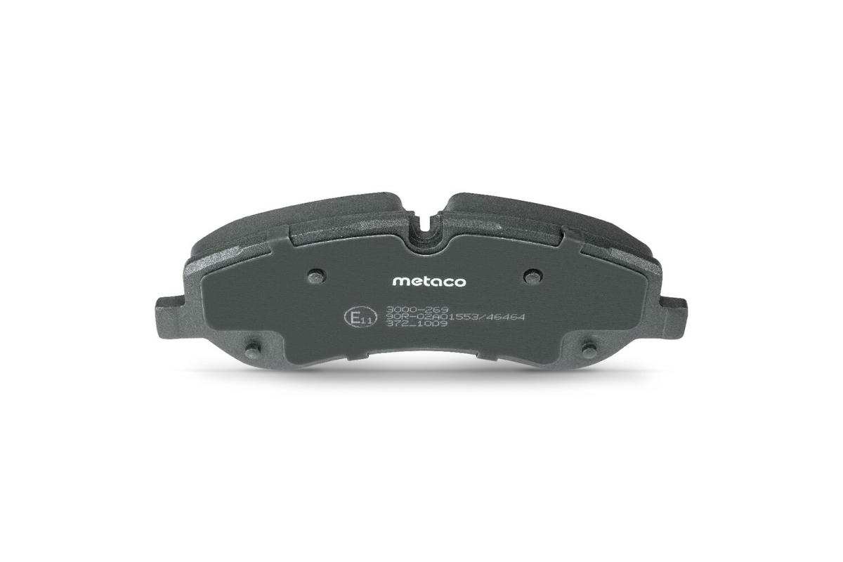 Колодки тормозные передние к-кт metaco 3000-269 preview 5