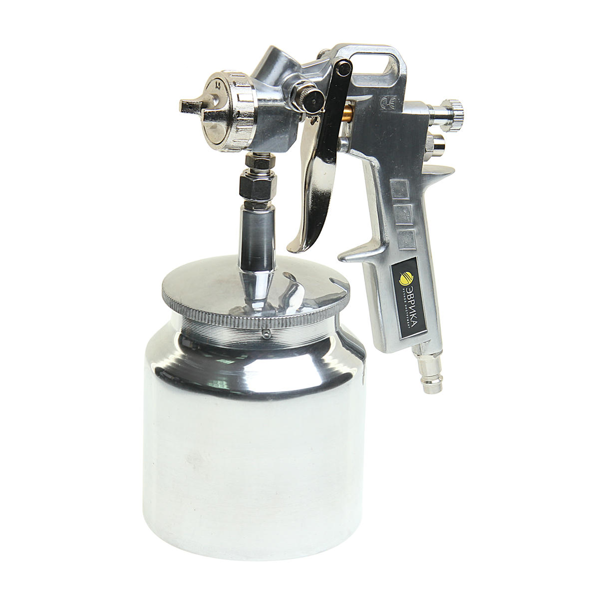 Краскопульт с ниж. алюминиевым бачком 750мл 0,5мм ЭВРИКА preview 1
