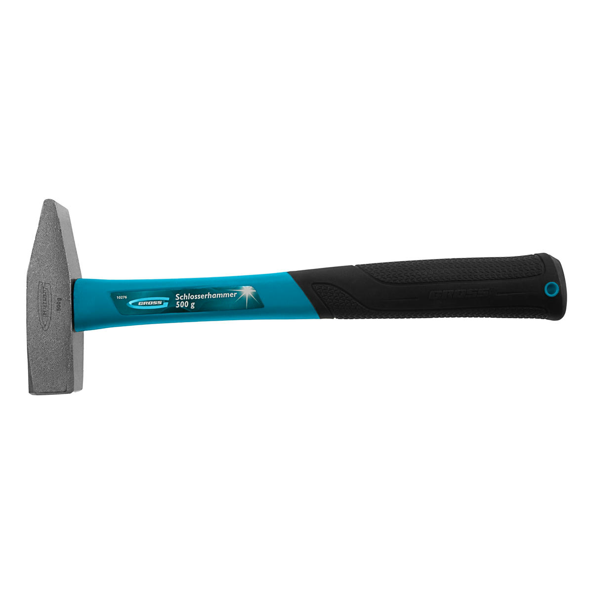 Молоток 500г квадратный боек, фибергласовая обрезиненная рукоятка GROSS preview 2