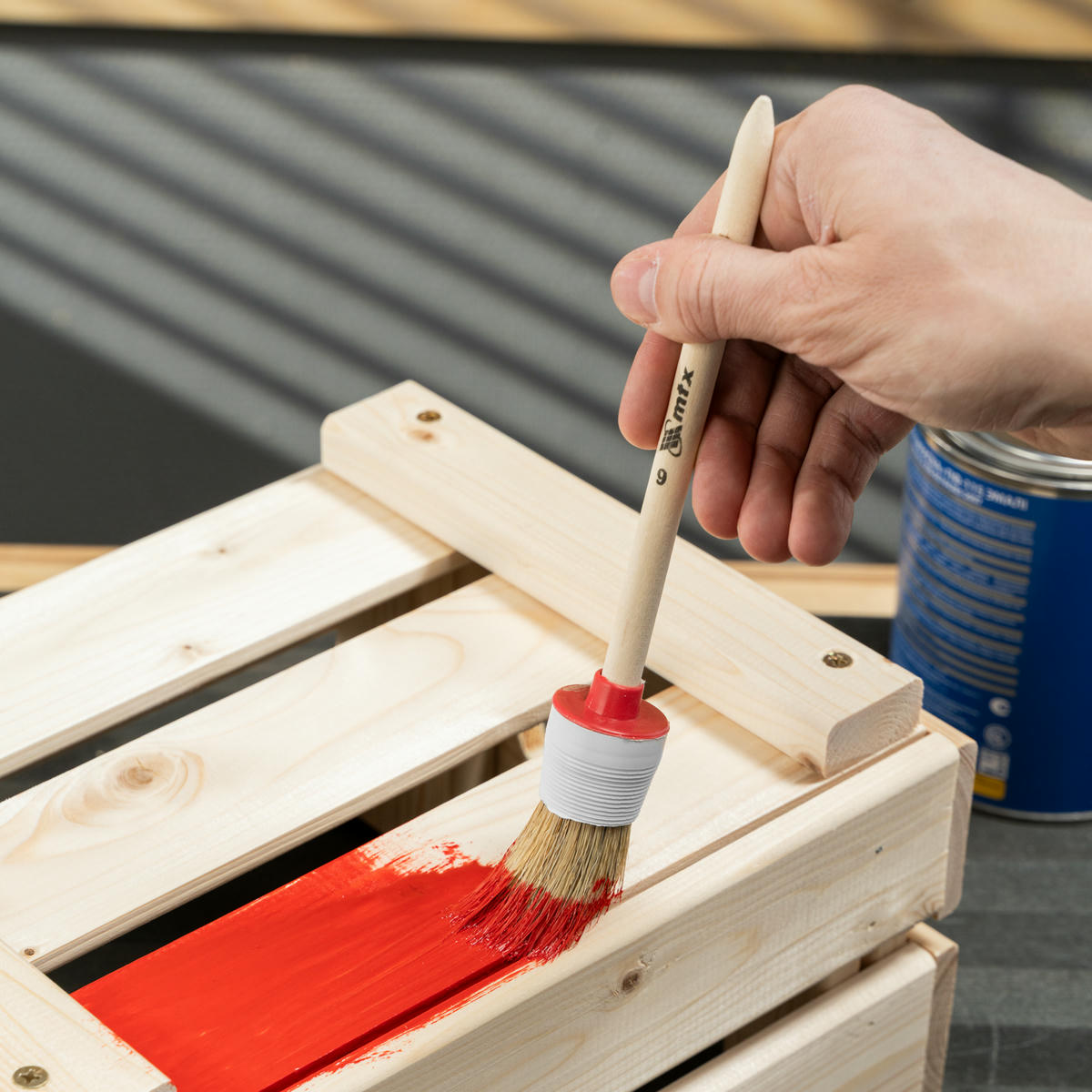 Кисть круглая № 6 (30 мм), натуральная щетина, деревянная ручка MATRIX preview 10