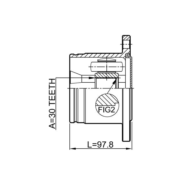 ШРУС внутренний FEBEST 0211-R51R preview 2