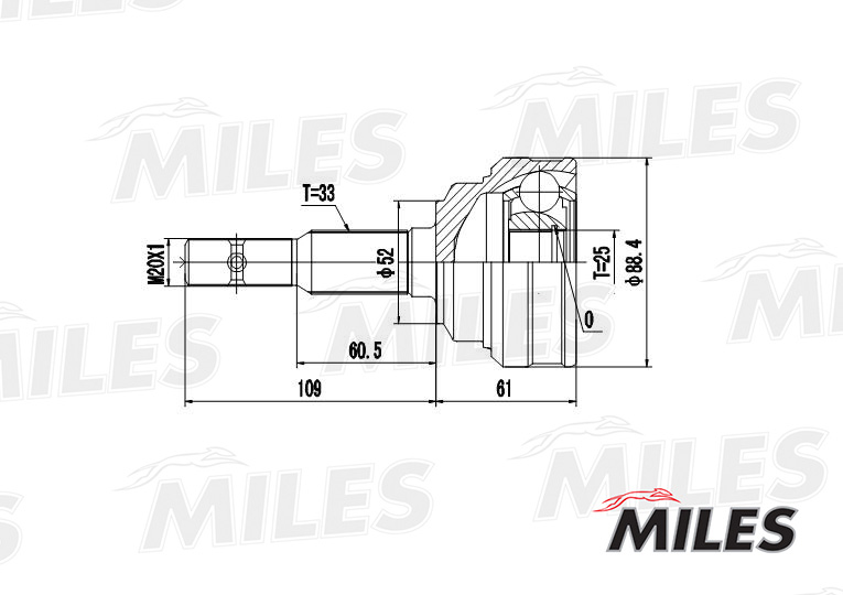 ШРУС OPEL ASTRA/VECTRA 1.6-2.2 95-05 нар. (ABS) preview 3