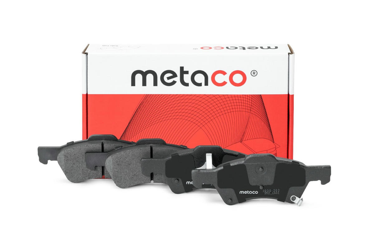 Колодки тормозные передние к-кт metaco 3000-202 preview 1