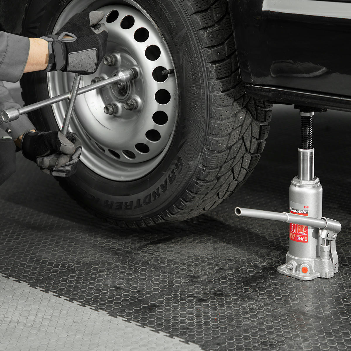 Домкрат гидравлический бутылочный, 5 т, высота подъема 216-413 мм MATRIX Master 50721 MATRIX 50721 preview 14