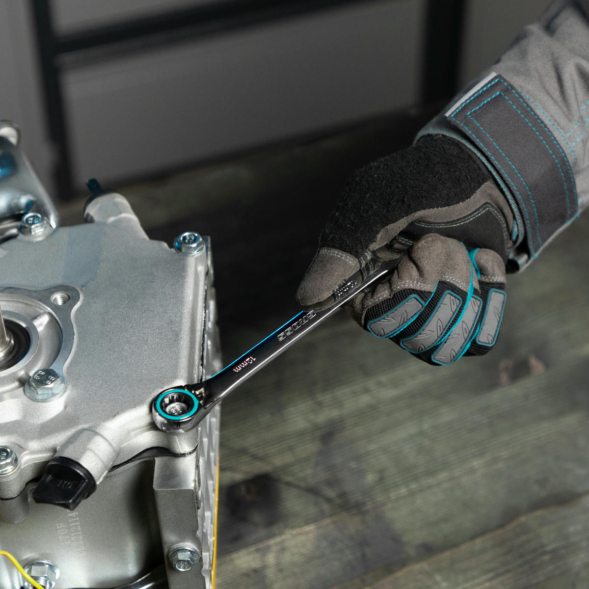 Набор ключей комбинированных 7шт 8-19мм с трещоткой реверсивные GROSS preview 10