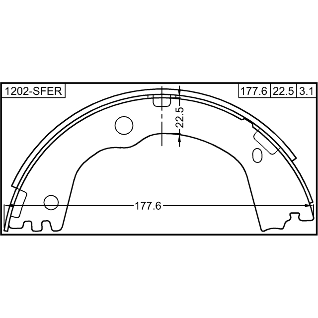 Колодки ручного тормоза к-кт FEBEST 1202-SFER preview 2