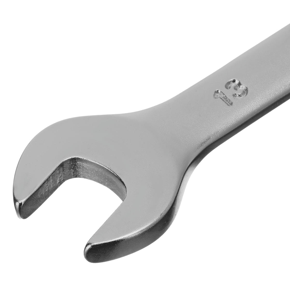 Ключ комбинированный 13 мм, CrV, матовый хром STELS preview 3