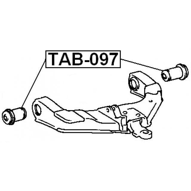 Сайлентблок рычага FEBEST TAB-097 preview 2 Сайлентблок рычага FEBEST TAB-097 preview 2
