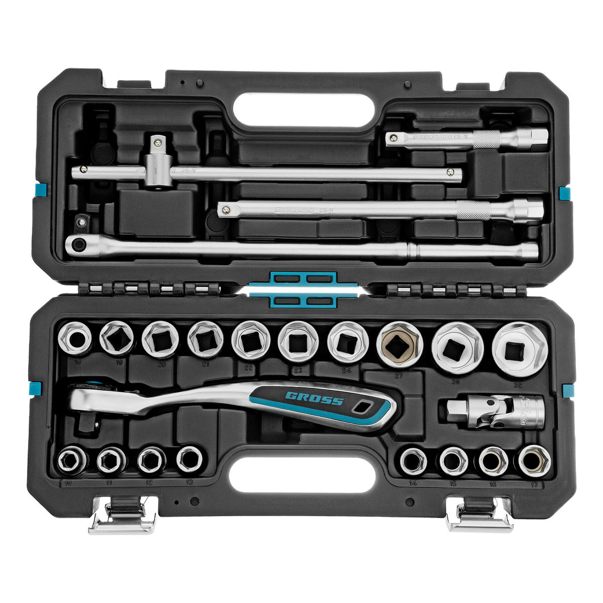 Набор инструмента 24пр. 1/2" 120 зубьев GROSS preview 3