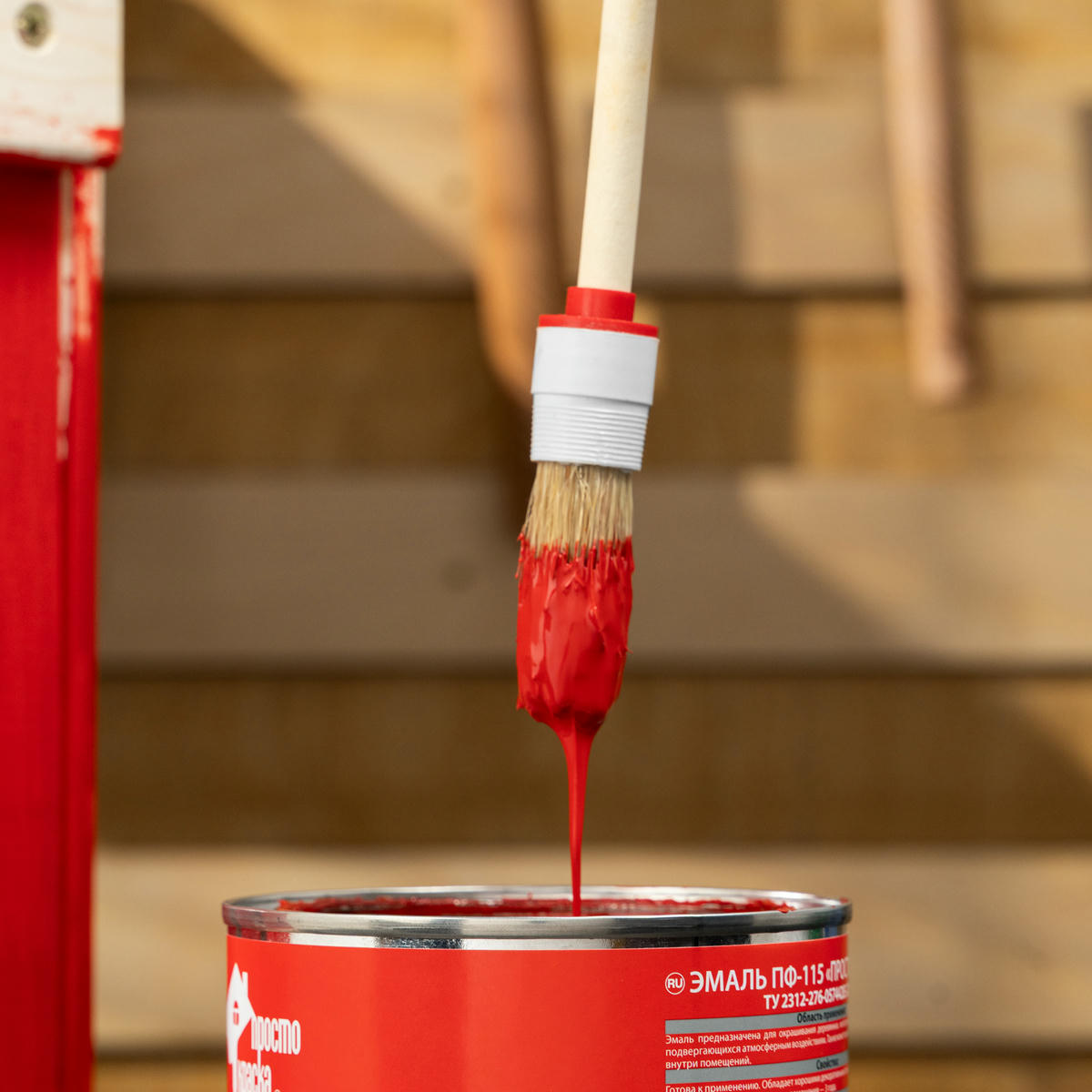 Кисть круглая № 2 (20 мм), натуральная щетина, деревянная ручка MATRIX preview 8