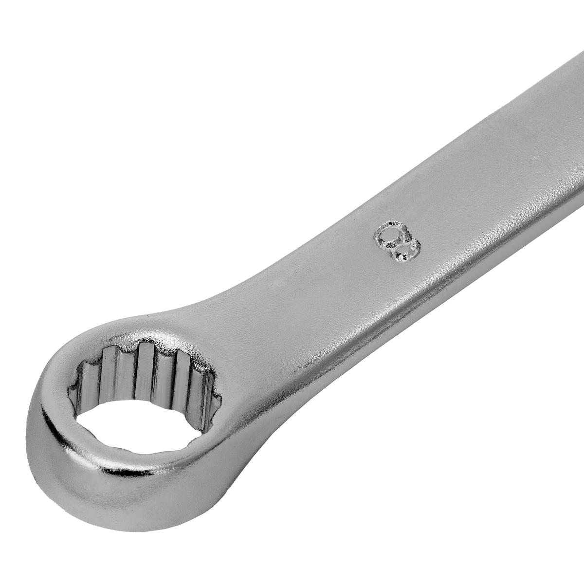 Ключ комбинированный 8 мм, CrV, матовый хром// STELS preview 4