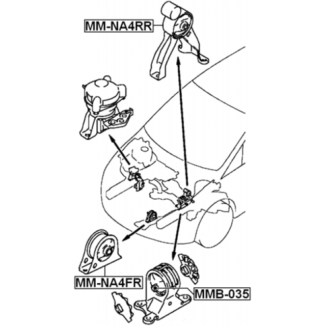 Сайлентблок FEBEST MMB-035 preview 2
