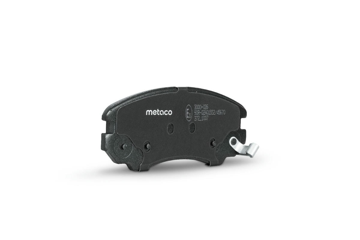 Колодки тормозные передние к-кт metaco 3000-026 preview 2