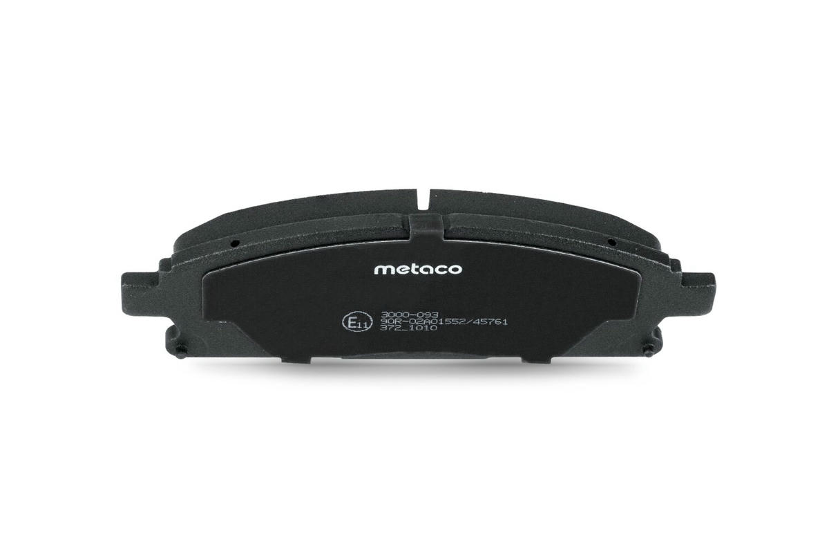 Колодки тормозные передние к-кт metaco 3000-093 preview 5