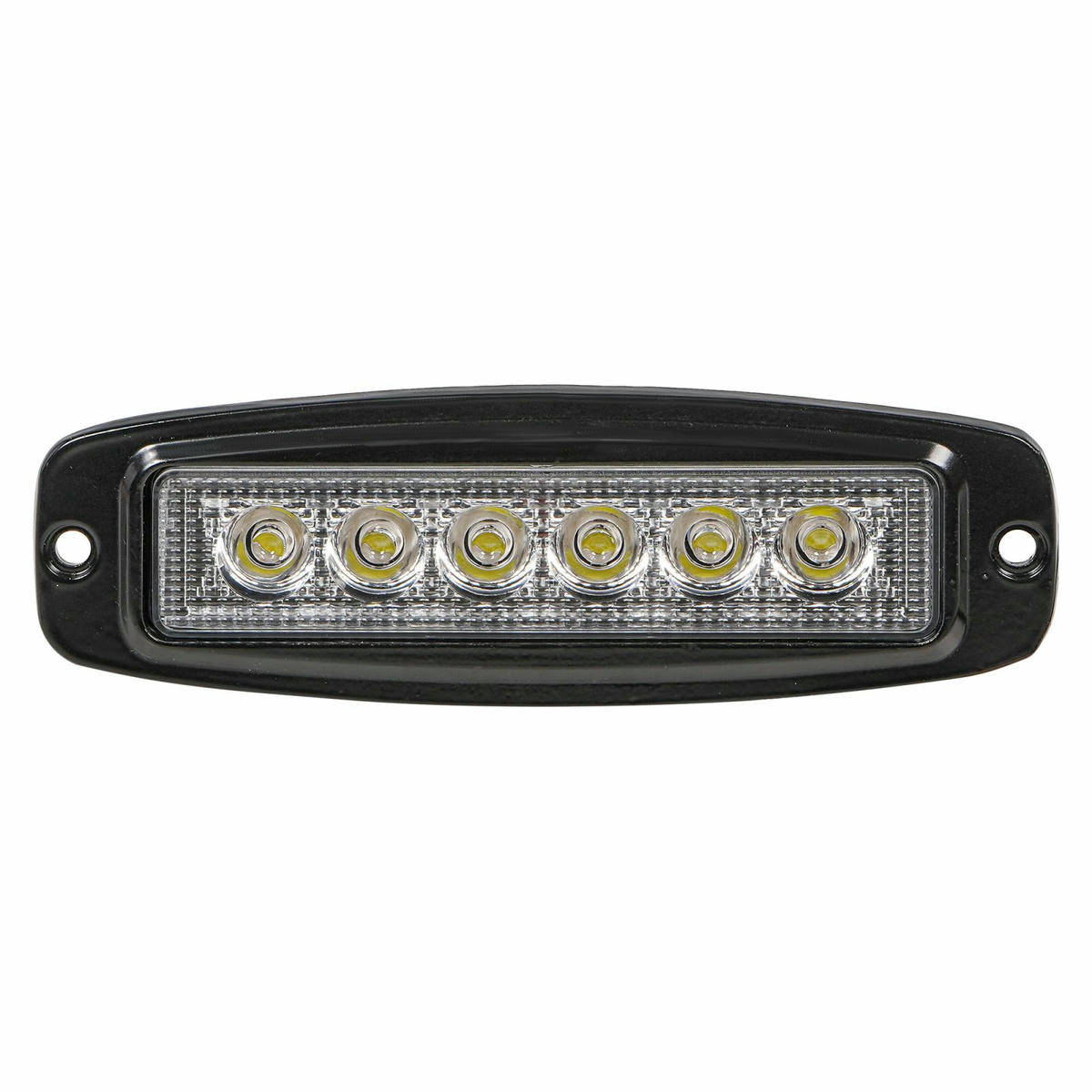 Фара светодиодная прямоугольная врезная, 6 LED рассеянный свет, 18W (185х60х35) 12/24V (ALED007) preview 2