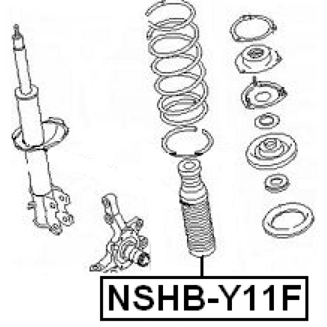 Пыльник с отбойником FEBEST NSHB-Y11F preview 2