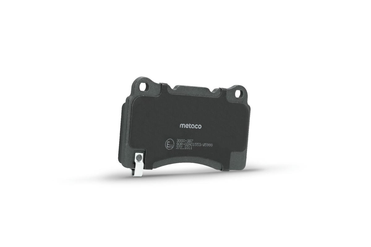Колодки тормозные передние к-кт metaco 3000-387 preview 2