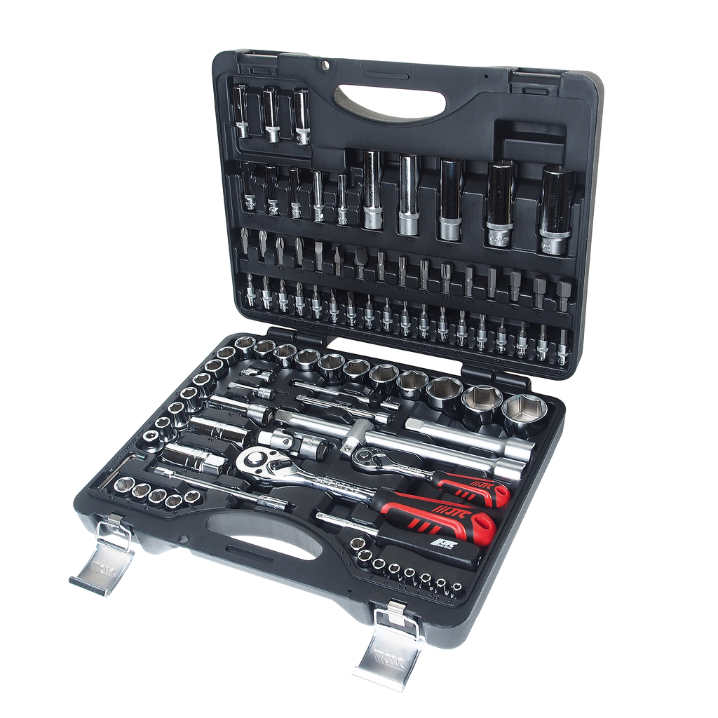 Набор головок торцевых и вставок 96пр 1/4" 1/2" 6гр кейс JTC preview 1