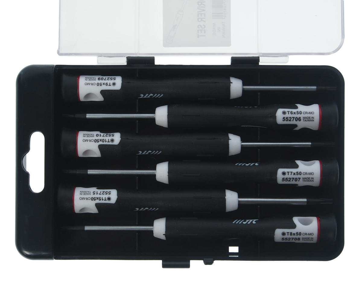 Набор отверток прецизионных 6шт. T6.T7.T8.T9.T10.T15 (длина 150мм) JTC preview 2