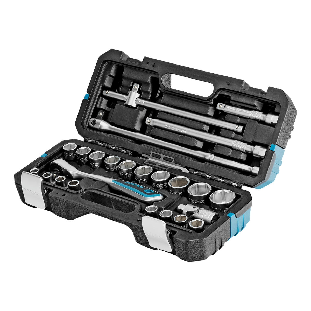 Набор инструмента 24пр. 1/2" 120 зубьев GROSS preview 1