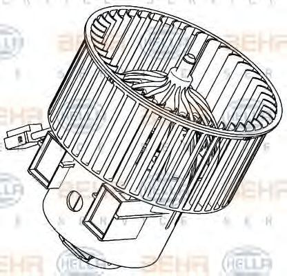 Вентилятор отопителя Hella 8EW 351 040-461 preview 3