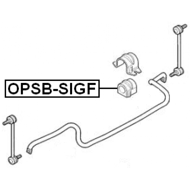 OPSBSIGF_втулка стабилизатора переднего! d24 Opel Vectra all 02> preview 2