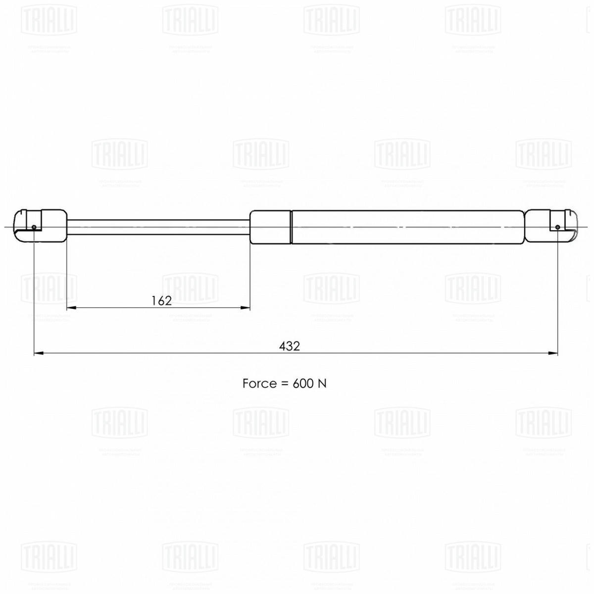Газовый упор багажника TRIALLI GS 0910 preview 2