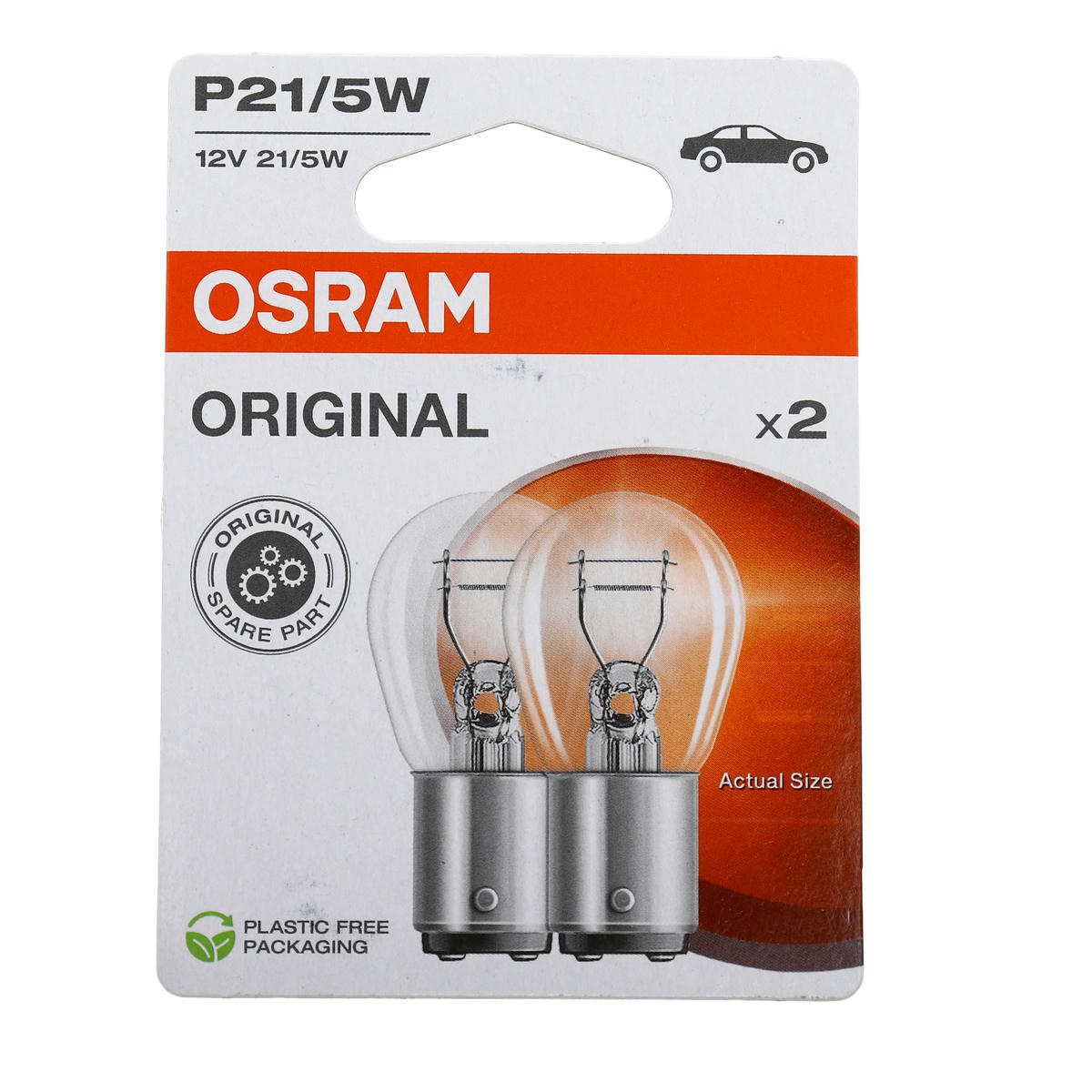 Лампа 12V P21/5W 21/5W BAY15d OSRAM ORIGINAL LINE 2 шт. блистер 7528-02B preview 1
