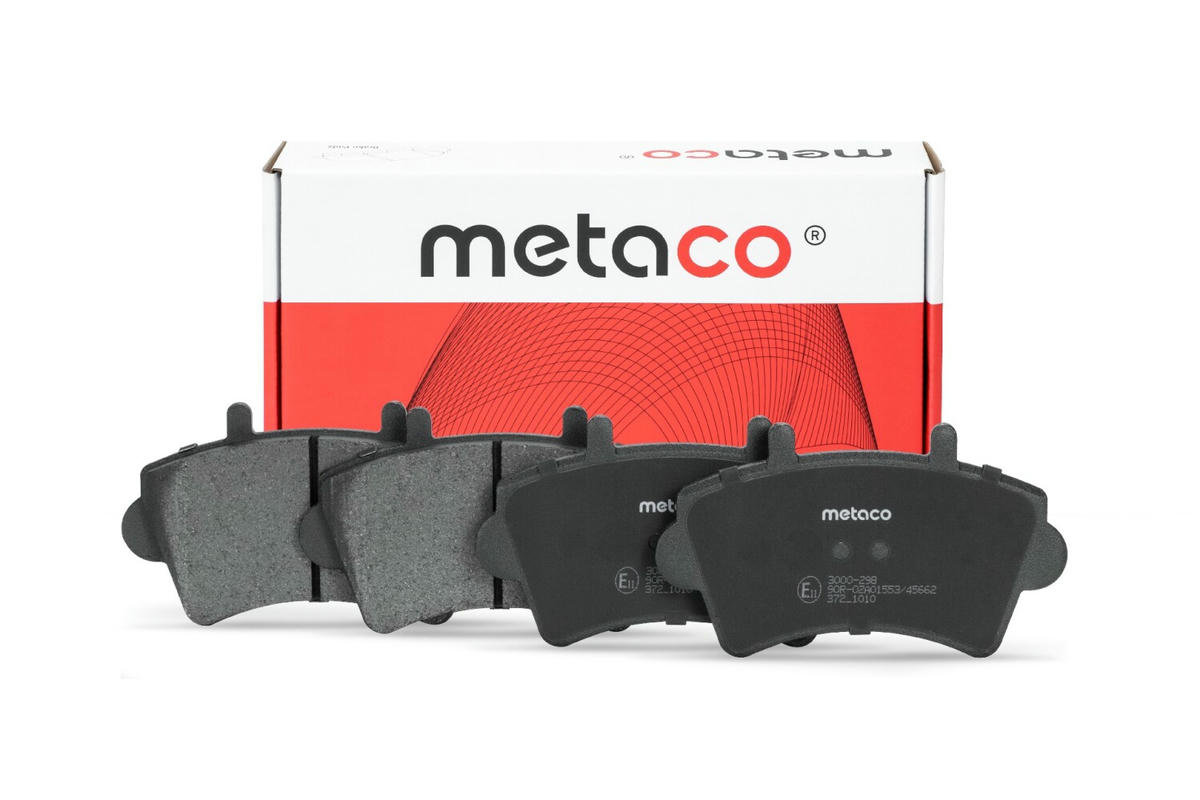 Колодки тормозные передние к-кт metaco 3000-298 preview 1