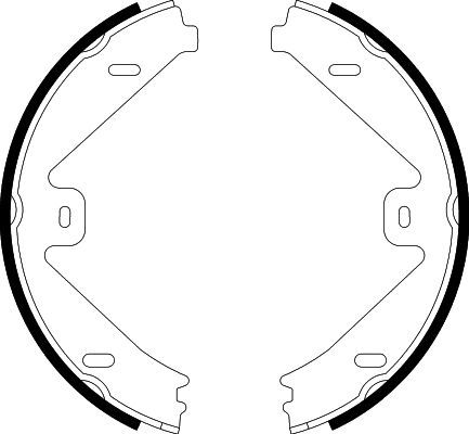 Колодки торм. для а/м Mercedes E (W212) (09-) барабан. ст. торм. 180x25 (GF 4623) preview 4