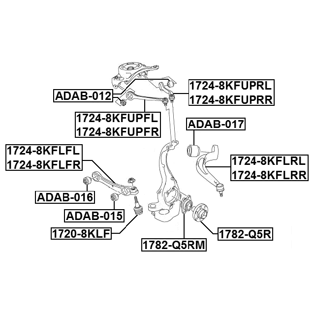 Сайлентблок FEBEST ADAB-016 preview 2