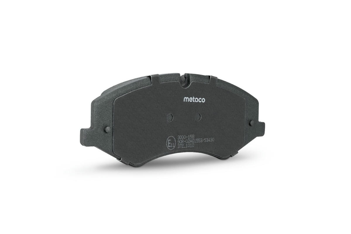 Колодки тормозные передние к-кт metaco 3000-158 preview 3