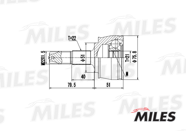 ШРУС OPEL CORSA D/ALFA ROMEO/FIAT/VW 1.0-1.4 95- нар. preview 3