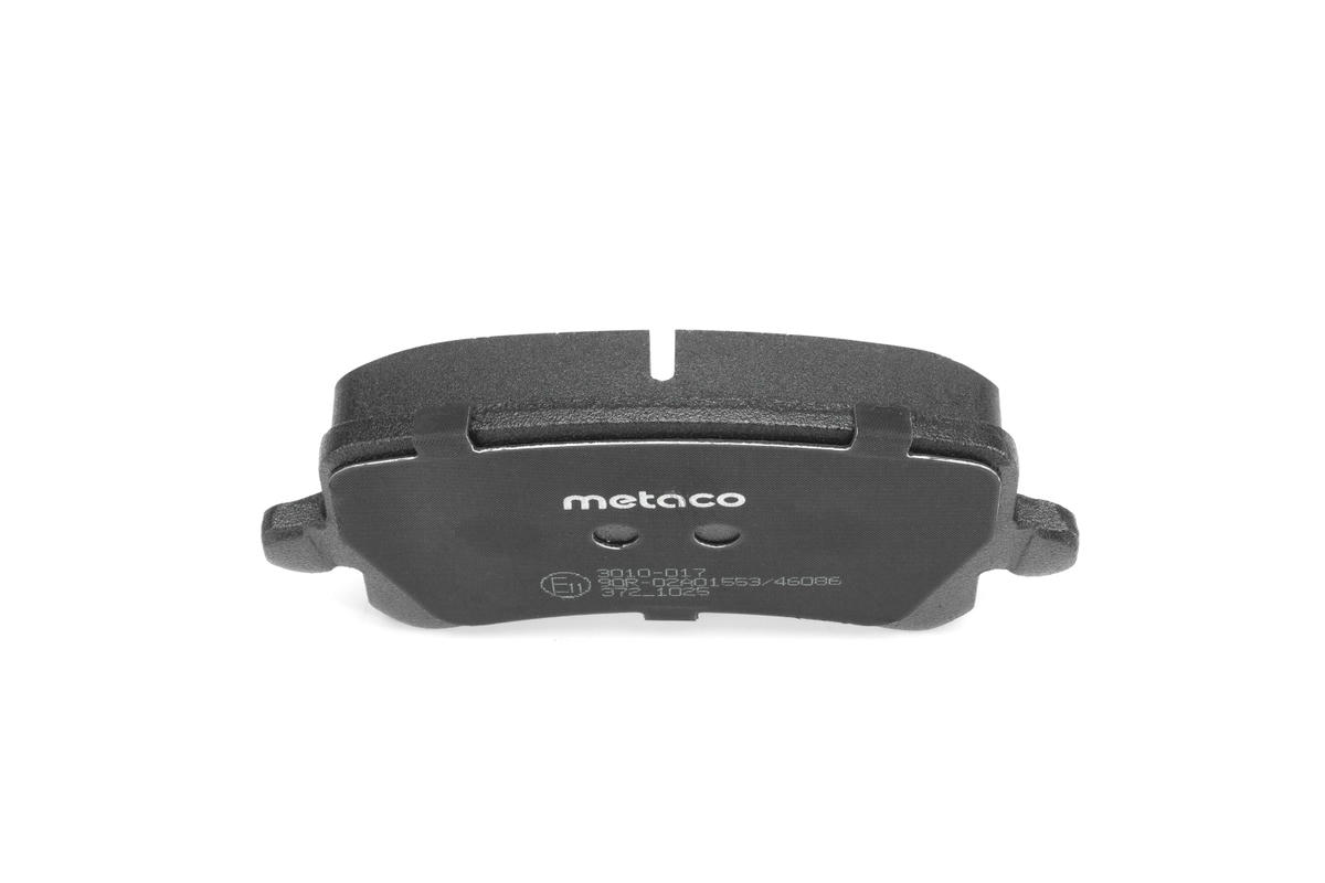 Колодки тормозные задние дисковые к-кт metaco 3010-017 preview 4