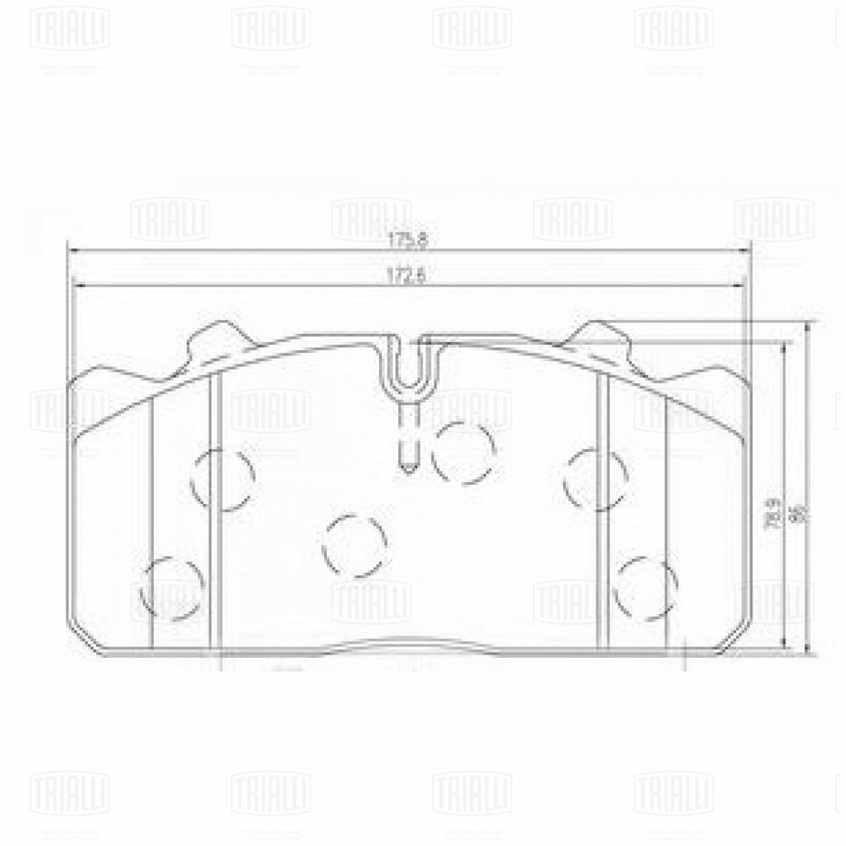 Колодки тормозные передние к-кт TRIALLI PFT 29088 preview 5