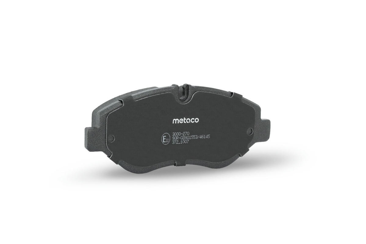 Колодки тормозные передние к-кт metaco 3000-270 preview 3