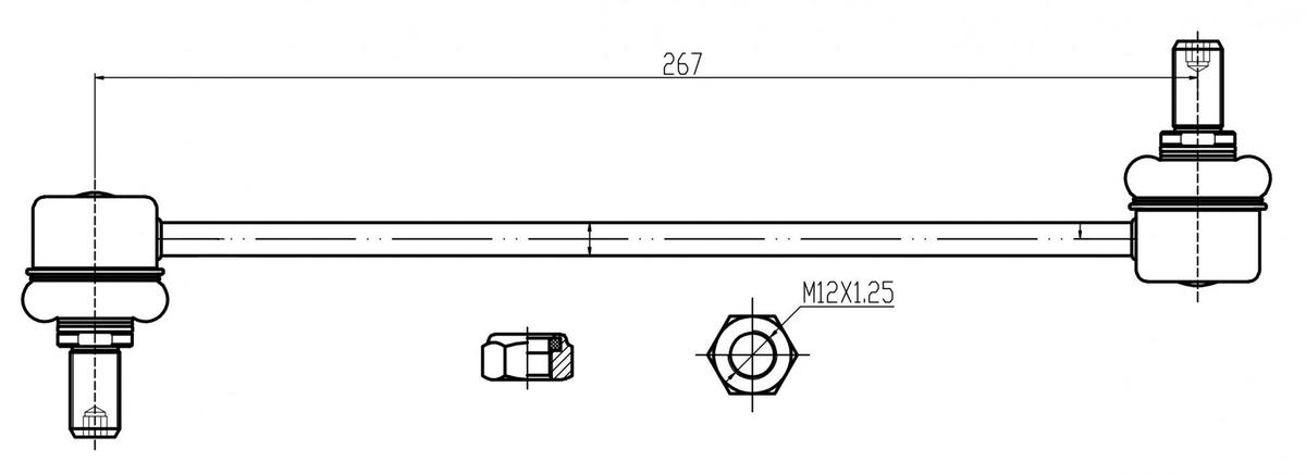 Стойка переднего стабилизатора TRIALLI SP 0808 preview 3