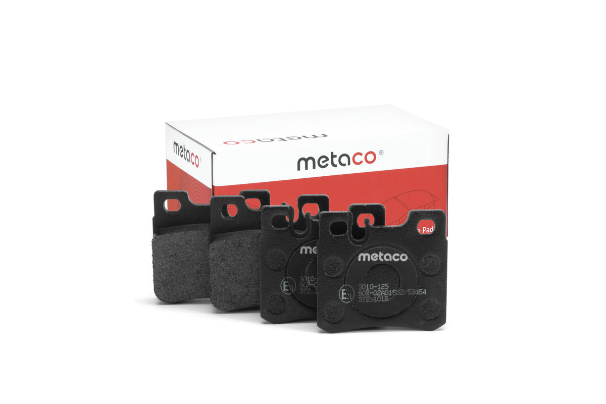 Колодки тормозные задние дисковые к-кт metaco 3010-125 preview 1