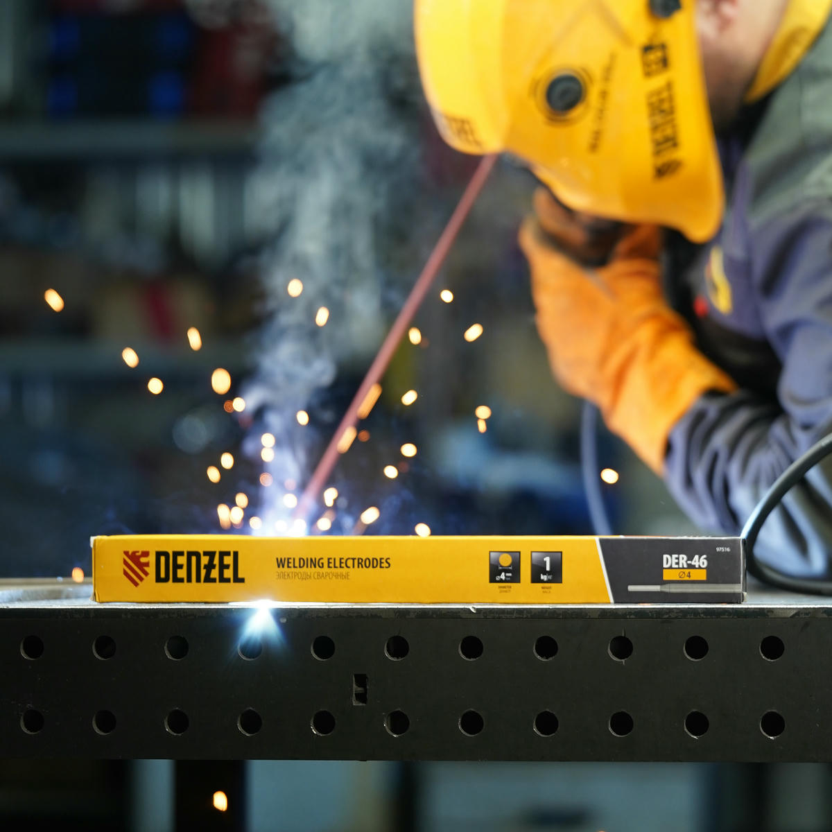 Электроды DER-46, диам. 4 мм, 1 кг, рутиловое покрытие Denzel preview 7
