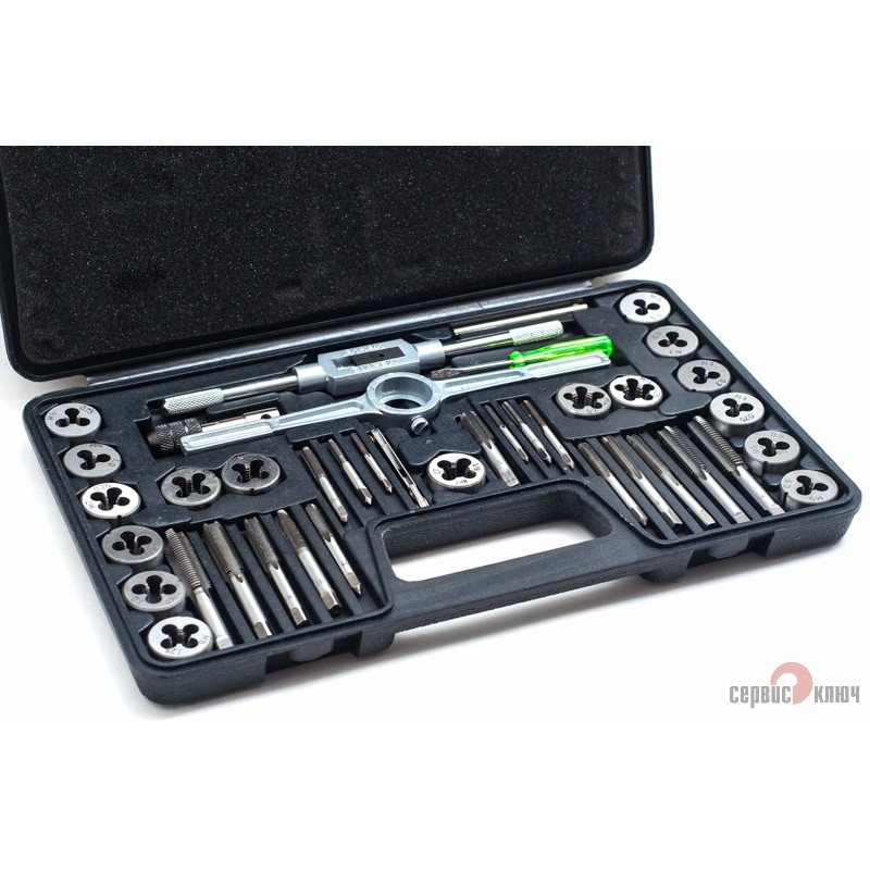 Набор метчиков и плашек 40пр PROFFI СЕРВИС КЛЮЧ preview 1